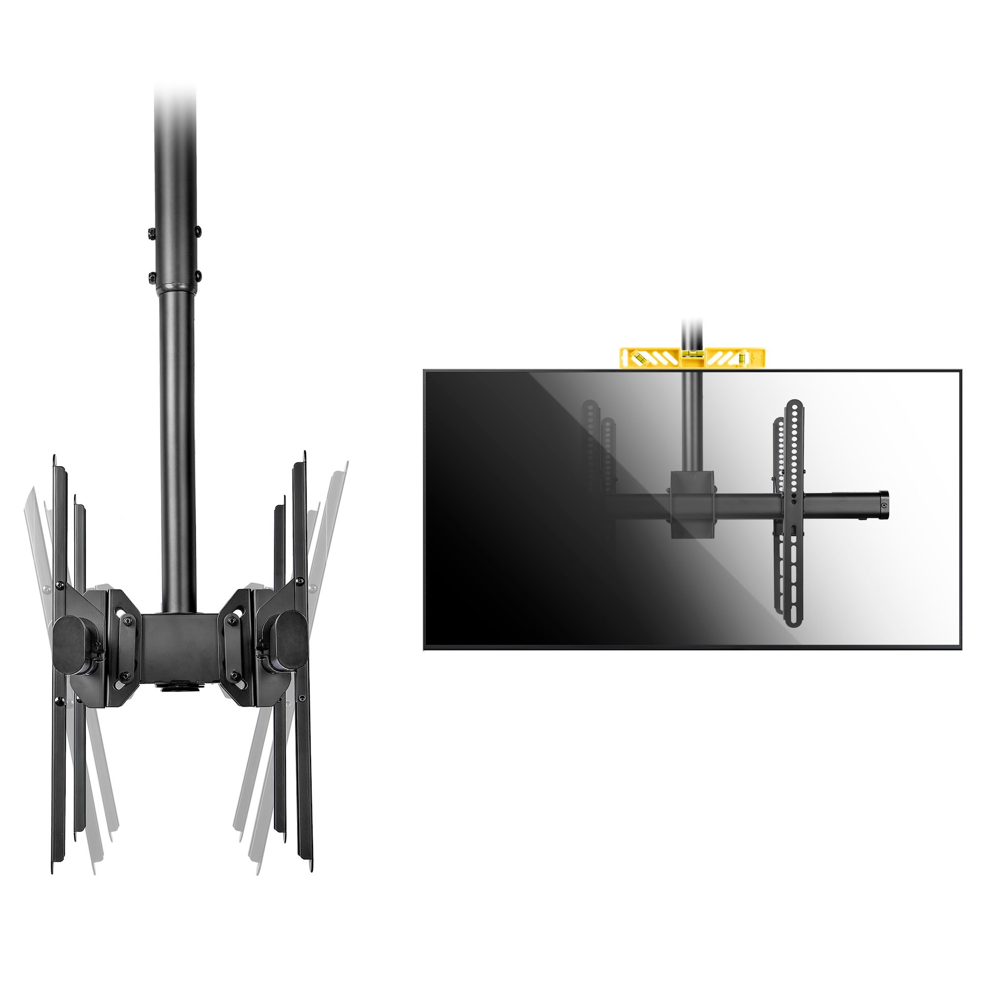 fpceilbtb StarTech.com FPCEILBTB Black Monitor Arm, Ceiling