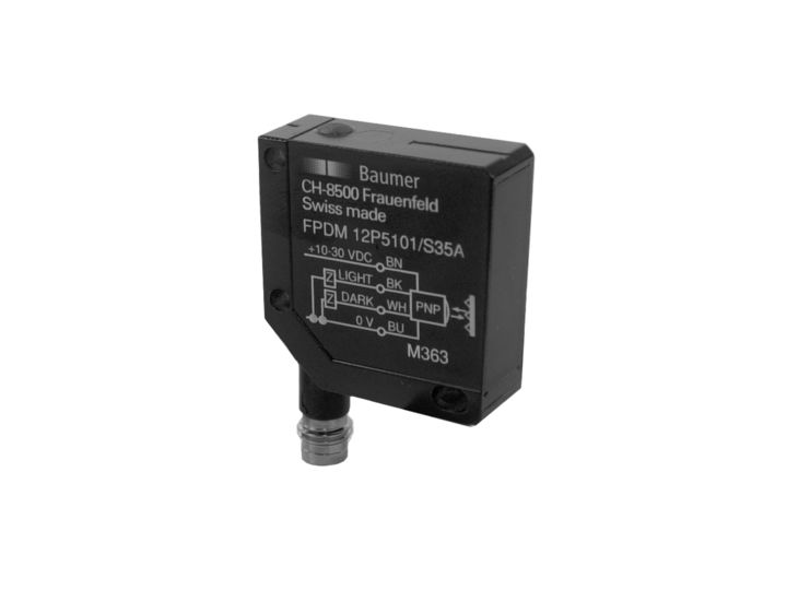 Baumer Retroreflective Photoelectric Sensor, Rectangular Sensor