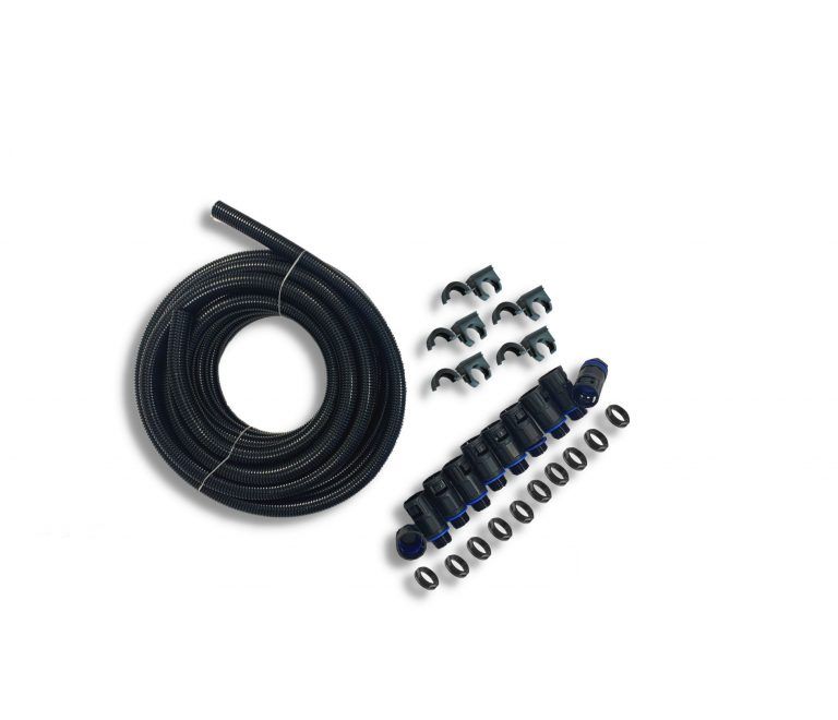 Flexicon Straight Connector Black, Conduit Fitting, 21 mm Nominal Size, M20, Nylon, Black IP66, IP68, IP67 rating