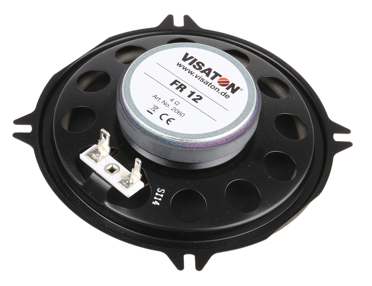 fr-12-4-ohm Visaton 130 mm dia, 15W Full Range, 4 Ω, 70 Hz 18 kHz