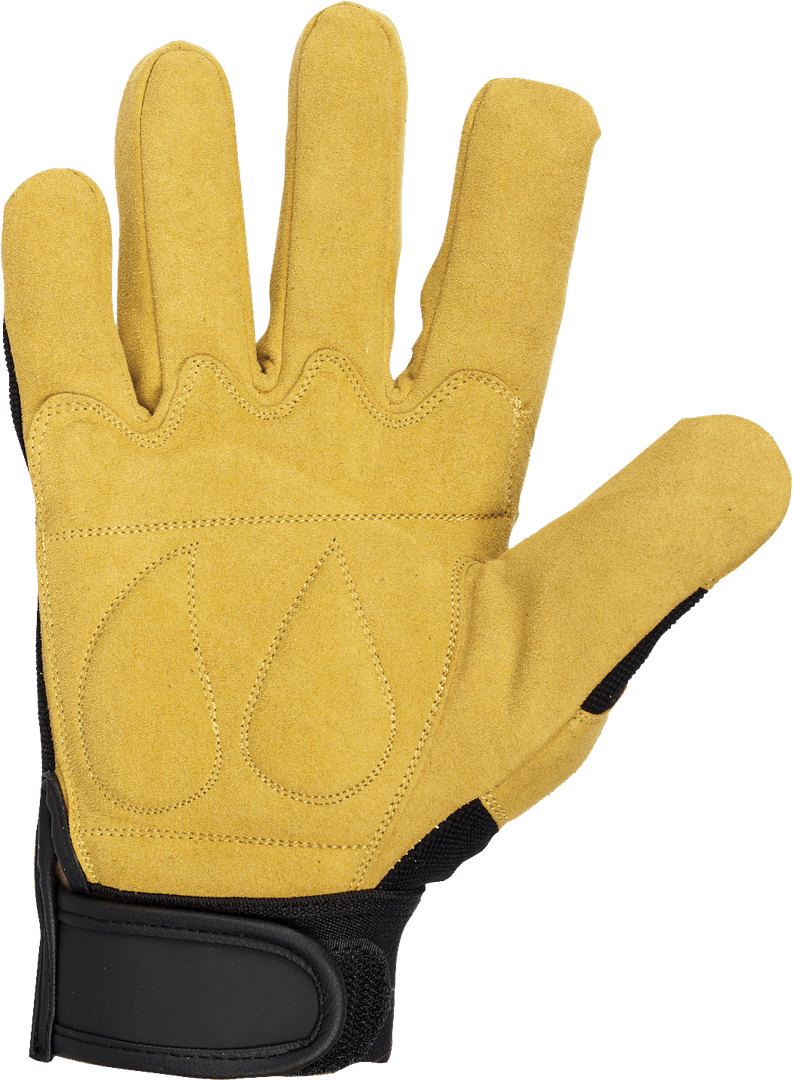 frmagf-t8 Solidur FRMAGF Black, Yellow Nylon, Polyurethane Gloves, Size 8