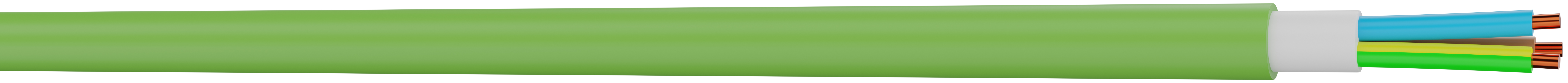 AXINDUS, 100 m 3 Core Power Cable, Green Low Smoke Zero Halogen 60 °C