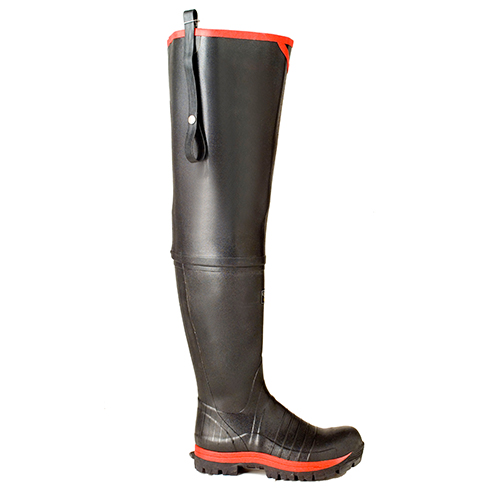 Stara Safety Black, Red Steel Toe Capped Unisex Safety Boots 5