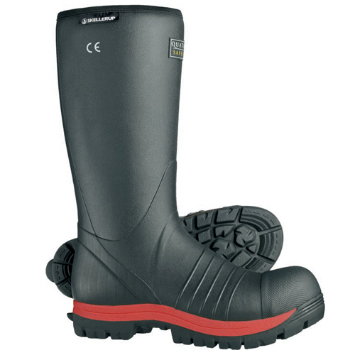 Goliath Quatro Black, Red Steel Toe Capped Unisex Safety Boots 7, EU 41 EN ISO 20345:2011