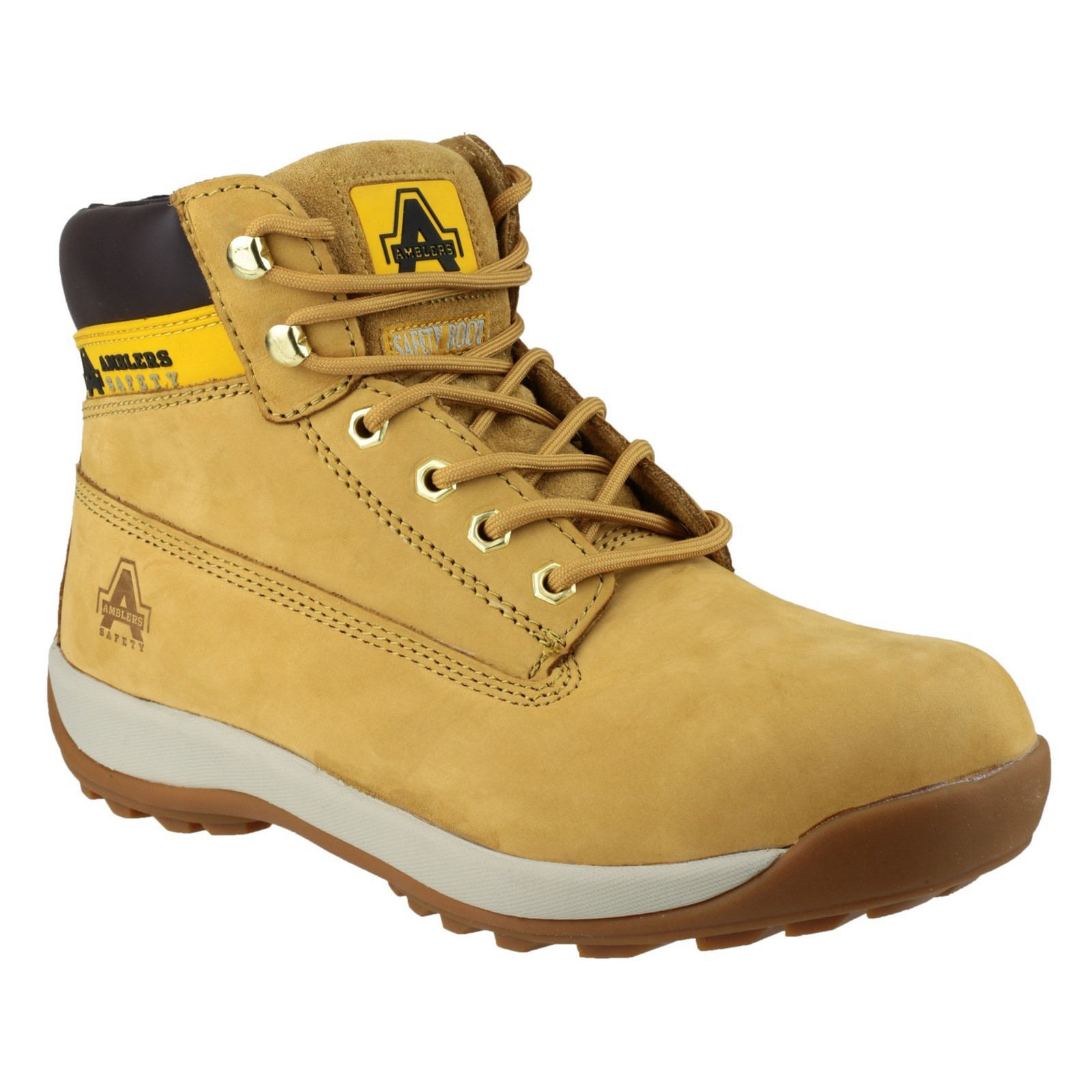 Amblers FS12 Beige Steel Toe Capped Unisex Safety Boots 4, EU 37 SRA slip resistant Standards