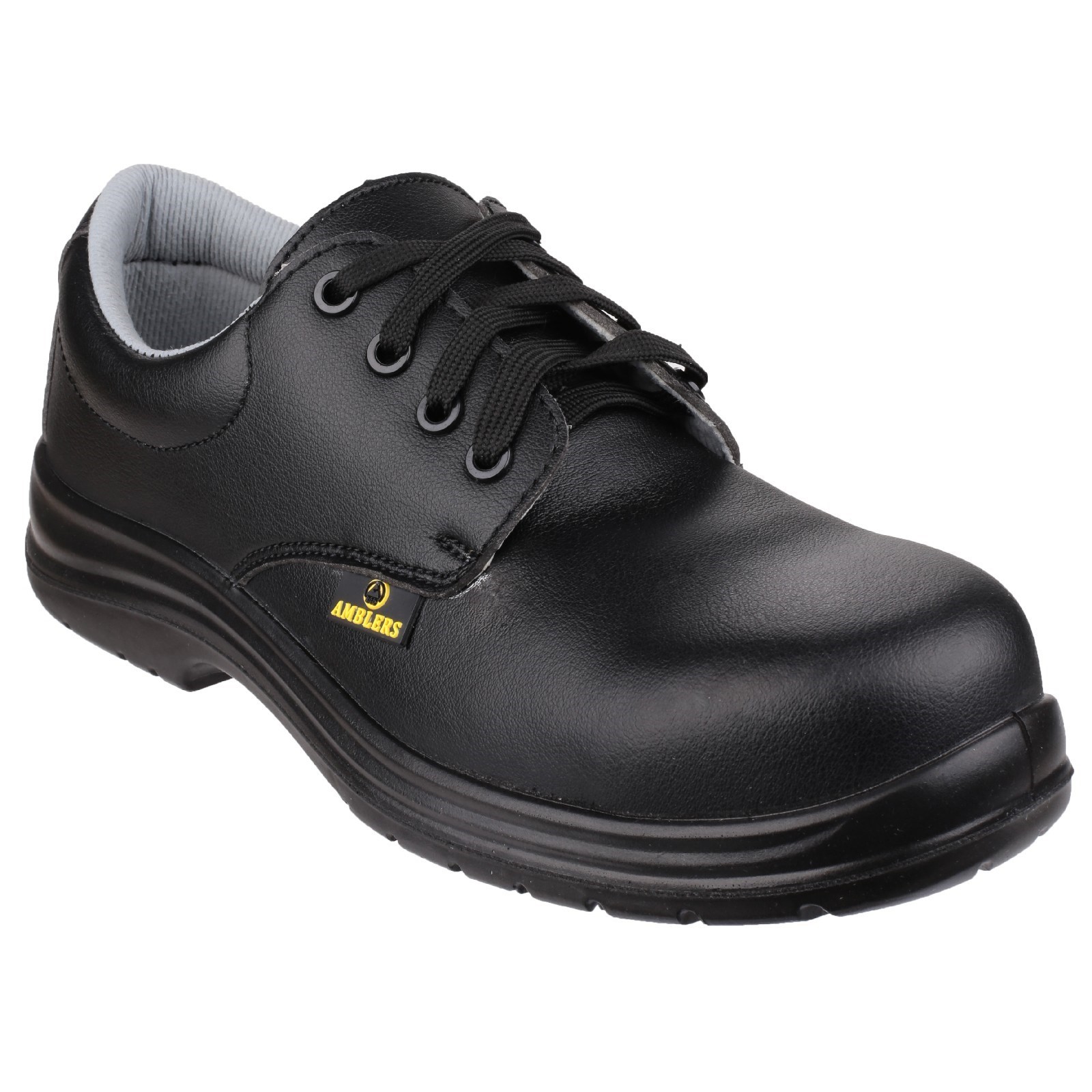 Amblers FS662 Unisex Black Safety Shoes, UK 5, EU 38