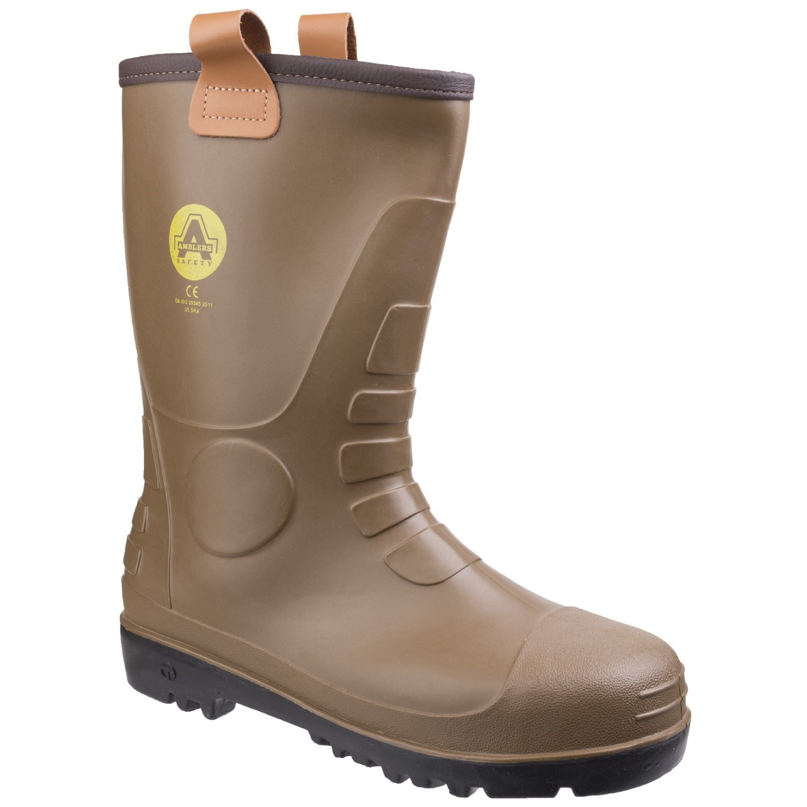Amblers FS95 Tan Steel Toe Capped Unisex Safety Boots 10, EU 44 EN ISO 20345:2011