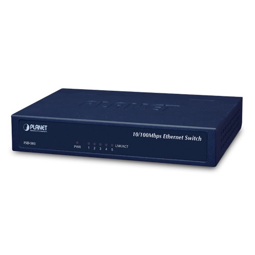 Planet FSD-503 Network 5 Port RJ45 Power Over Ethernet