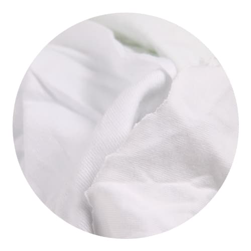 Smartora Premium New Bleached White Hosiery Rags Dry Cloths, Recyclable Plastic Bag of