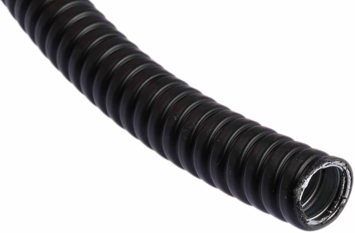 Flexicon, 20 mm Nominal Diameter, Polyvinyl Chloride, Polyvinyl Chloride, Black