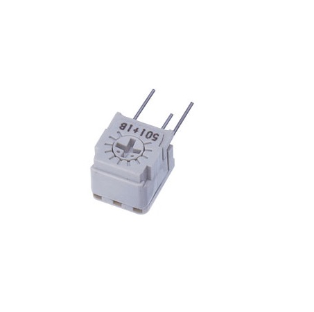 2 mΩ, Through Hole Trimmer Potentiometer, Pin 0.5 W Side Adjust Nidec Components, FT-63