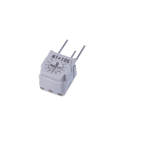 2 mΩ, Through Hole Trimmer Potentiometer, Pin 0.5 W Side Adjust Nidec Components, FT-63