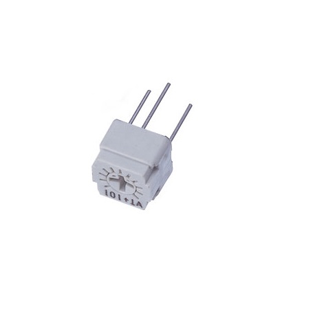 2 mΩ, Through Hole Trimmer Potentiometer, Pin 0.5 W Top Adjust Nidec Components, FT-63