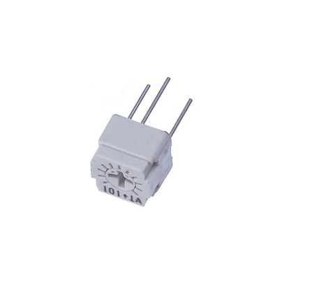 2 mΩ, Through Hole Trimmer Potentiometer, Pin 0.5 W Top Adjust Nidec Components, FT-63