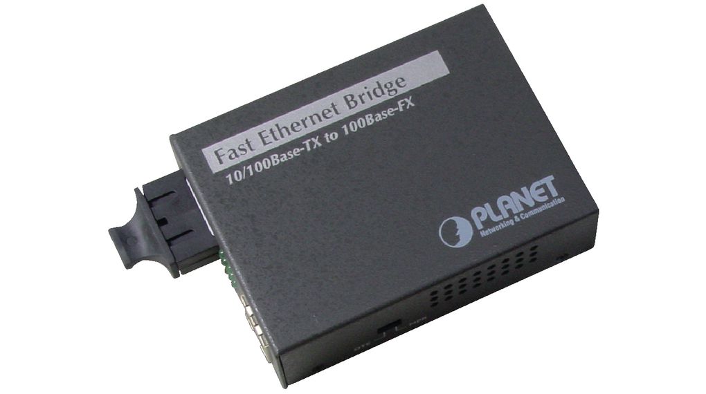 Planet RJ45 Media Converter, Multimode, 100Mbps, Full Duplex, Half Duplex 2 km