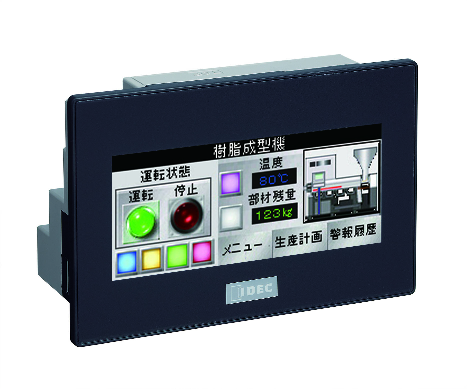 Idec FT1A Series Touch Screen HMI - 3.8 in, TFT Display, 240 x 100 pixel