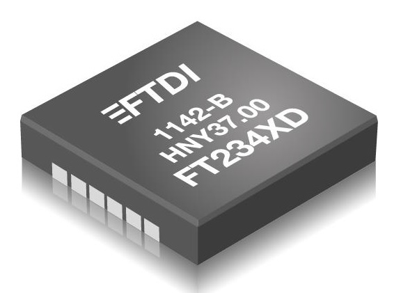 FTDI Chip FT234XD-T, USB Controller 3.14 Mbps, 5.5V, USB 2.0, 5 V, 12-Pin DFN