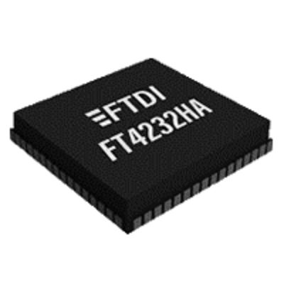 FTDI Chip FT4232HA MINI MODULE, USB Controller, 1-Channel 12 Mbps, 3.3V, 64-Pin QFN