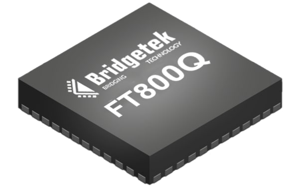 Bridgetek FT800Q-R Graphics Controller 48 MHz 512 x 512 pixels 48-Pin QFN