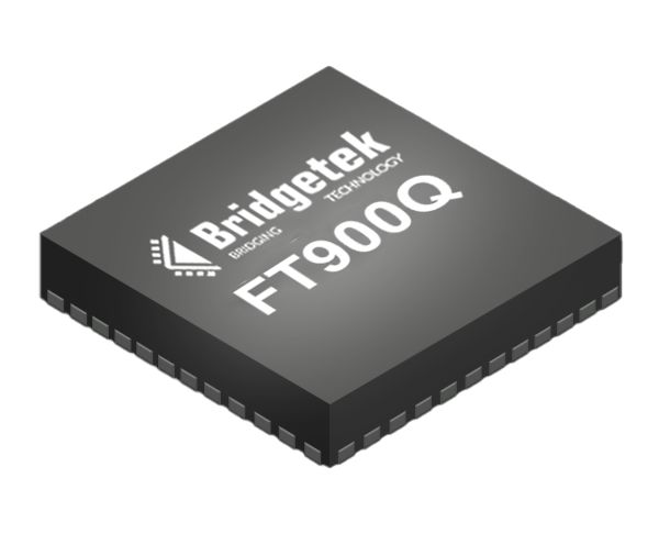 Bridgetek, 32 bit FT32, FT900 Microcontroller, 100 MHz, 256kB FLASH, 100-Pin QFN
