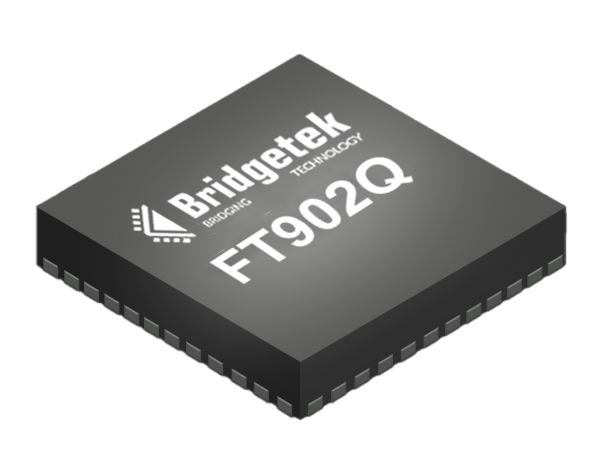Bridgetek, 32 bit FT32, FT902 Microcontroller, 100 MHz, 256kB FLASH, 100-Pin QFN