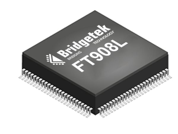 Bridgetek, 32 bit FT32, FT908 Microcontroller, 100 MHz, 256kB FLASH, 80-Pin LQFP