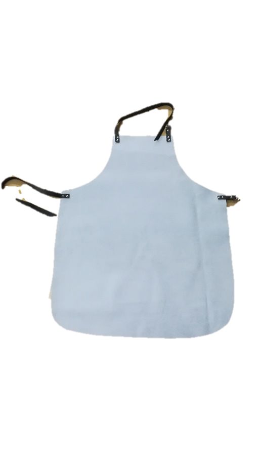GUYARD White Reusable Leather Apron, 90 mm