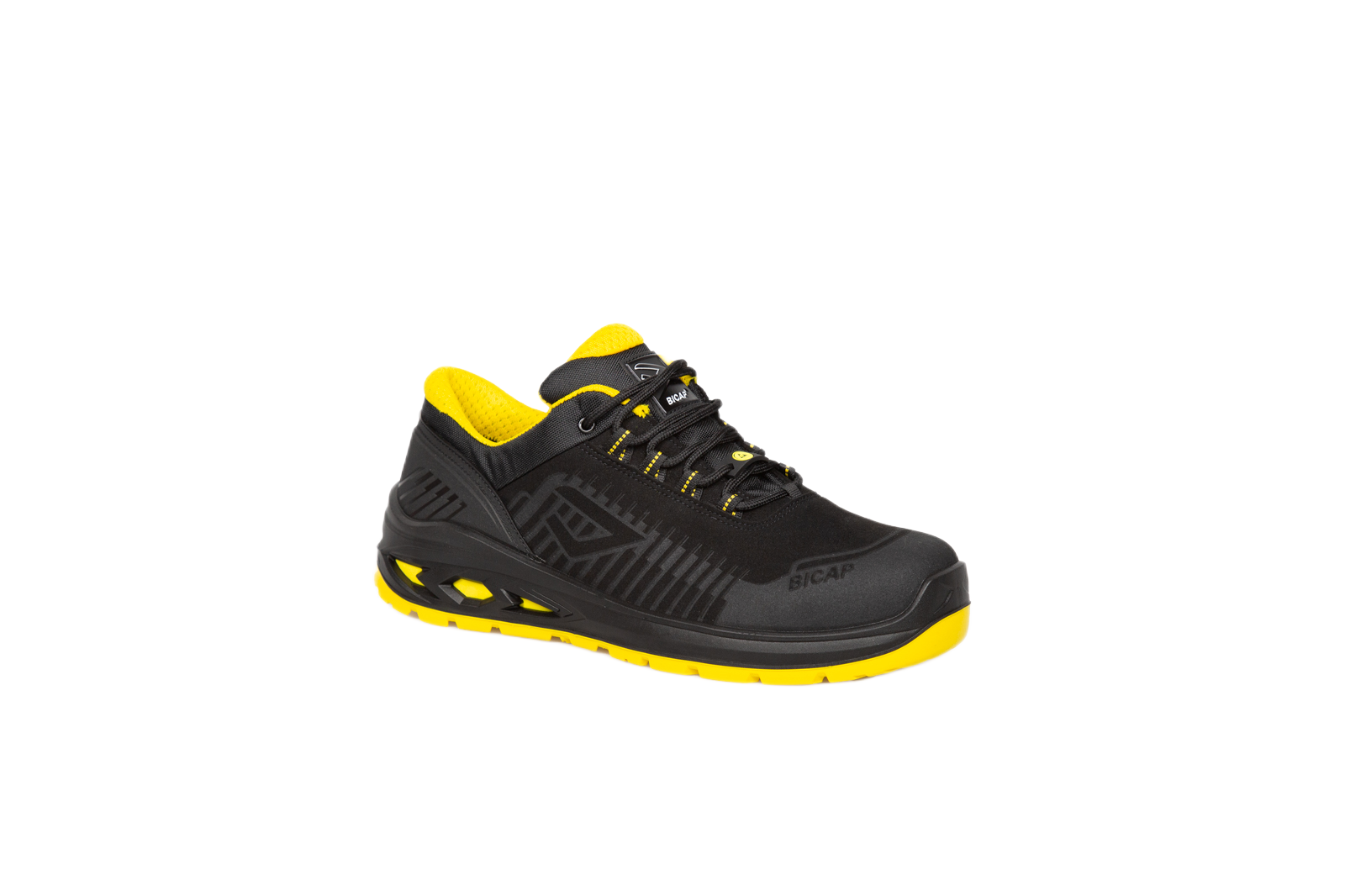 Bicap AIKIDO LOW ESD Unisex Black Aluminium Safety Shoes, UK 3.5, EU 36