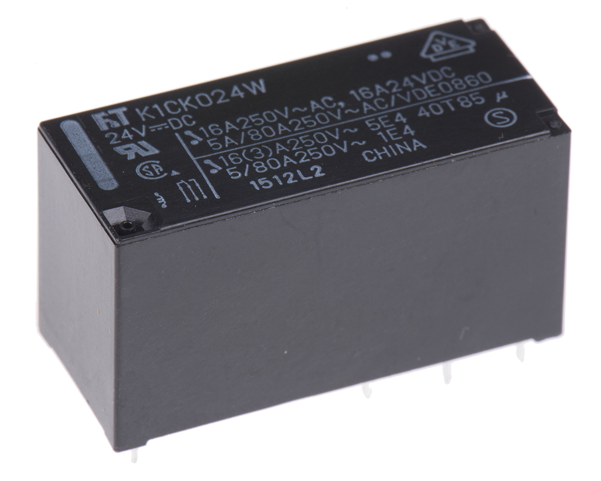 Fujitsu PCB Power Relay, 24V dc Coil, 16A Switching Current, SPDT