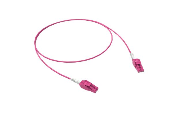 HellermannTyton Connectivity OM4 Cable Fibre Optic Cable Low Smoke Zero Halogen, Magenta, 30 m