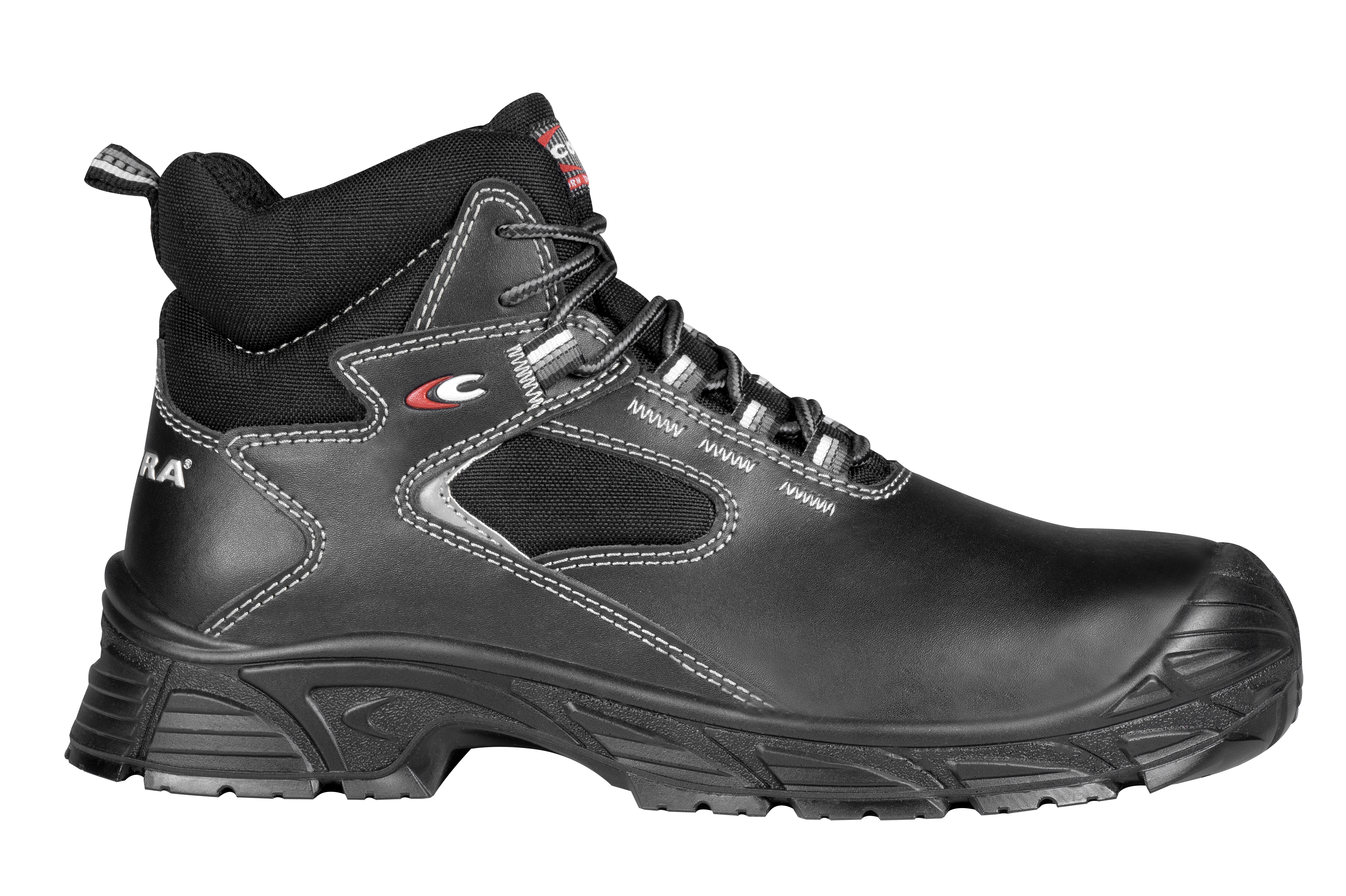 Cofra WEDDELL S3 SRC Black Fiberglas Toe Capped Unisex Safety Boots 9 EN ISO 20345:2022