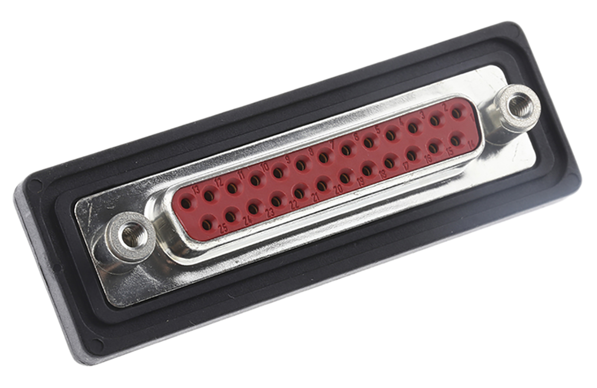 FCT from Molex FWD 25 Way Straight Panel Mount D-Sub Connector, with #4-40 UNC Connector Female