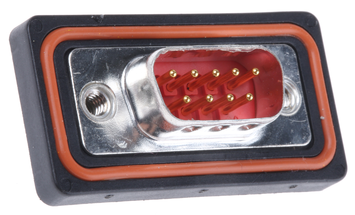 FCT from Molex 173110 9 Way Straight 2.84 mm Pitch Panel Mount D-Sub Connector Male