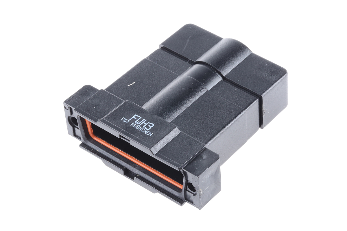 FCT from Molex FWH Series ABS Straight D-Sub Backshell, 25 Way Strain Relief