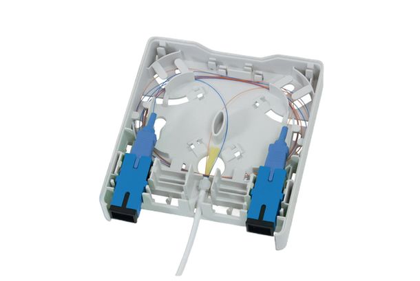 HellermannTyton Connectivity FWOA Series, Straight 2 Way SC Wall Outlet Wall Shielded Shield Type