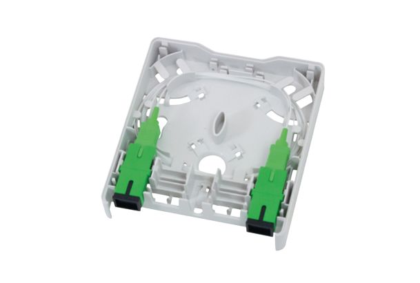 HellermannTyton Connectivity FWOA Series, Straight 2 Way SC Sc Connector Module Wall
