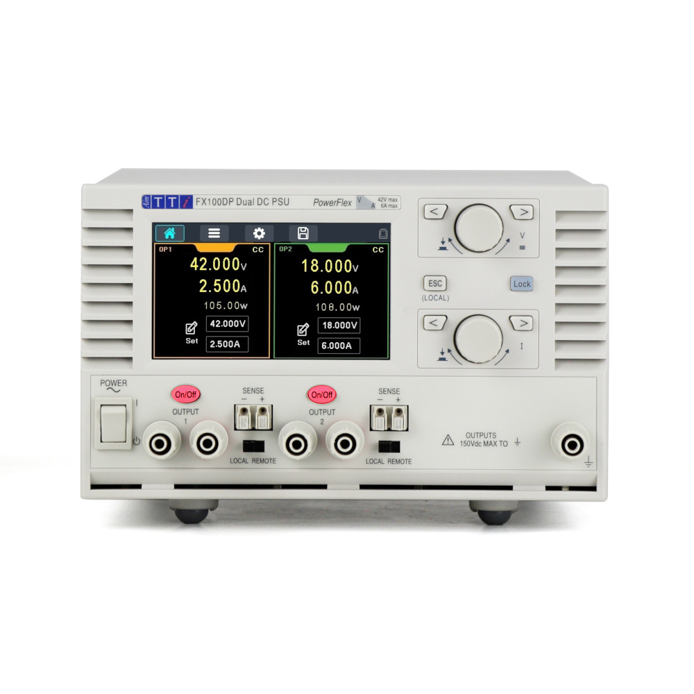 Aim-TTi Digital Laboratory Power Supply, 2-Output 0 V ac to  42V, 210 W, 6 A Max, RSCAL