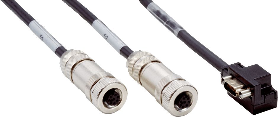 SICK Male D-Sub to Female M12 Cable, 500 mm Polyvinyl Chloride, FX3 Series