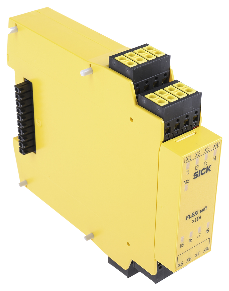 fx3-xtdi80002 SICK Flexi Soft Series Safety Controller, 8 Inputs, 8 Outputs, 24V dc