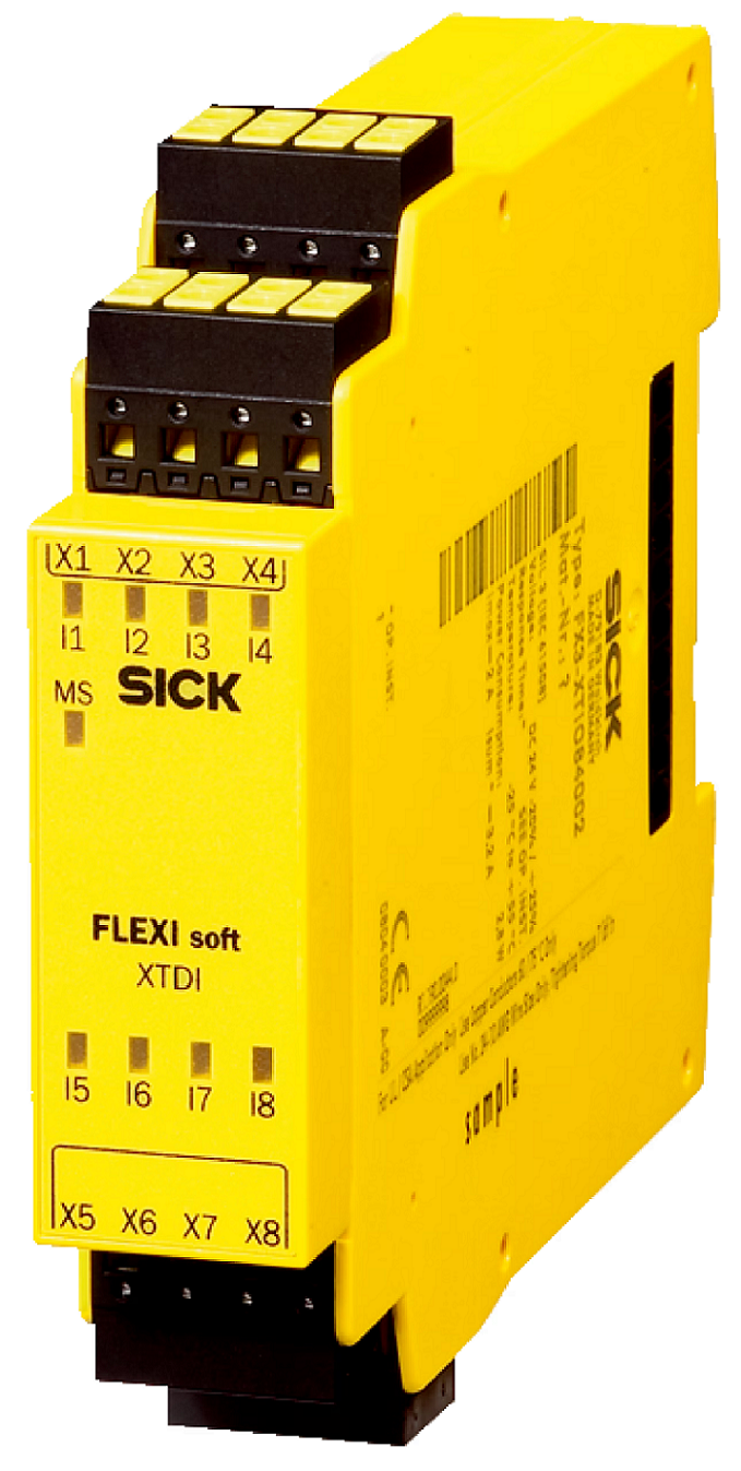 fx3-xtdi80002 SICK Flexi Soft Series Safety Controller, 8 Inputs, 8 Outputs, 24V dc