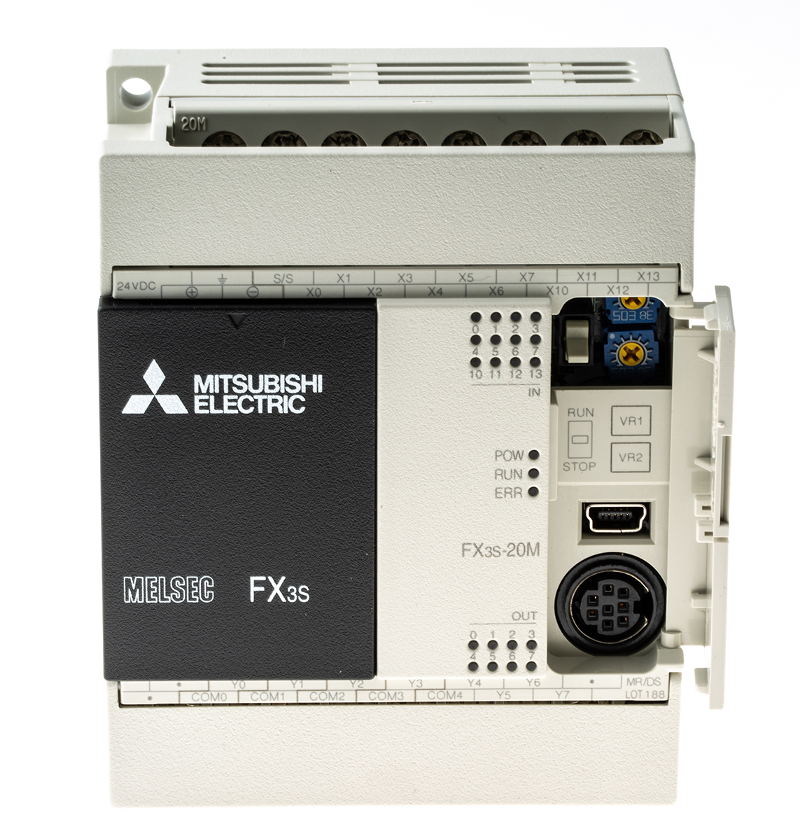 fx3s-20mrds Mitsubishi Electric FX3S Series PLC CPU, Relay Output, 12-Input, Sink Input