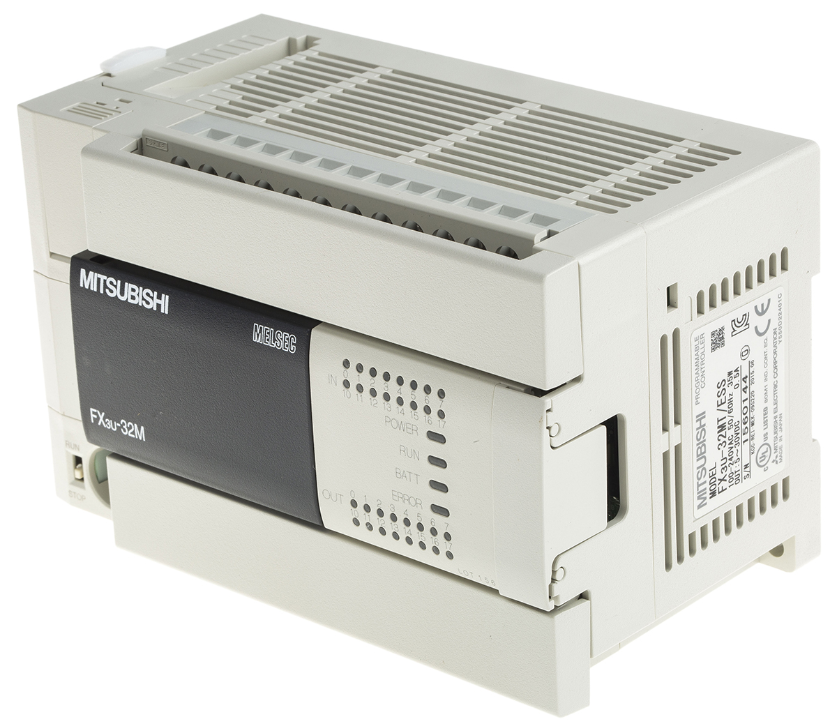 Mitsubishi Electric FX3U Series Logic Module, Transistor Output, 16-Input, Sink Input