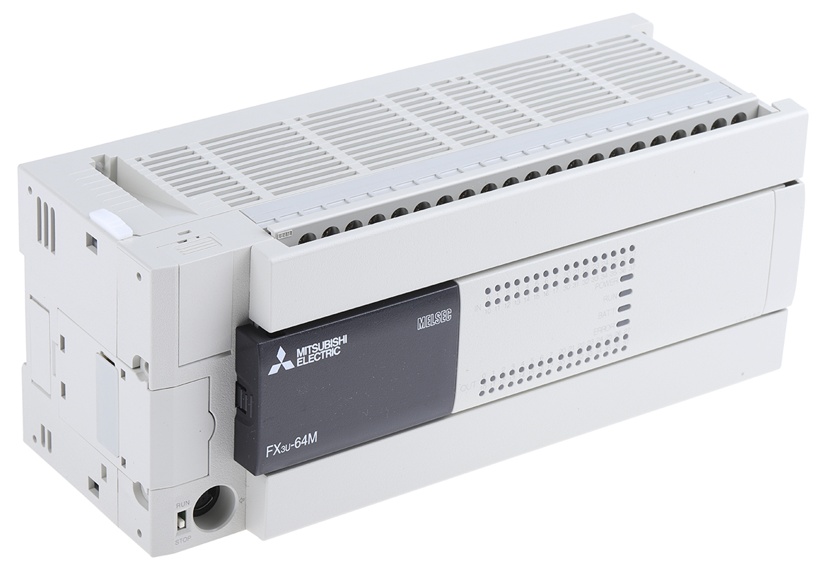 fx3u-64mres Mitsubishi Electric FX3U Series Logic Module, Relay Output, 32-Input, Sink Input