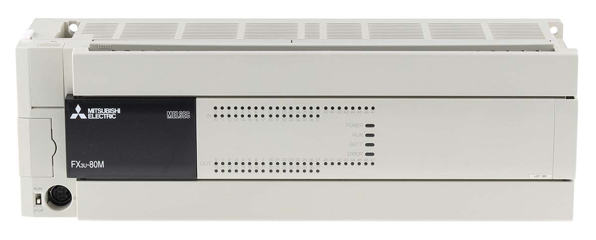 Mitsubishi Electric FX3U Series Logic Module, Transistor Output, 40-Input, Sink Input