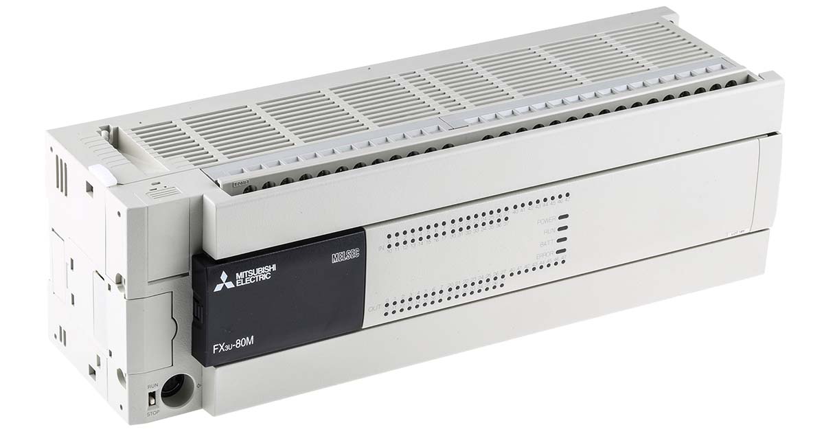 fx3u-80mtdss Mitsubishi Electric FX3U Series Logic Module, Transistor Output, 40-Input, Sink Input