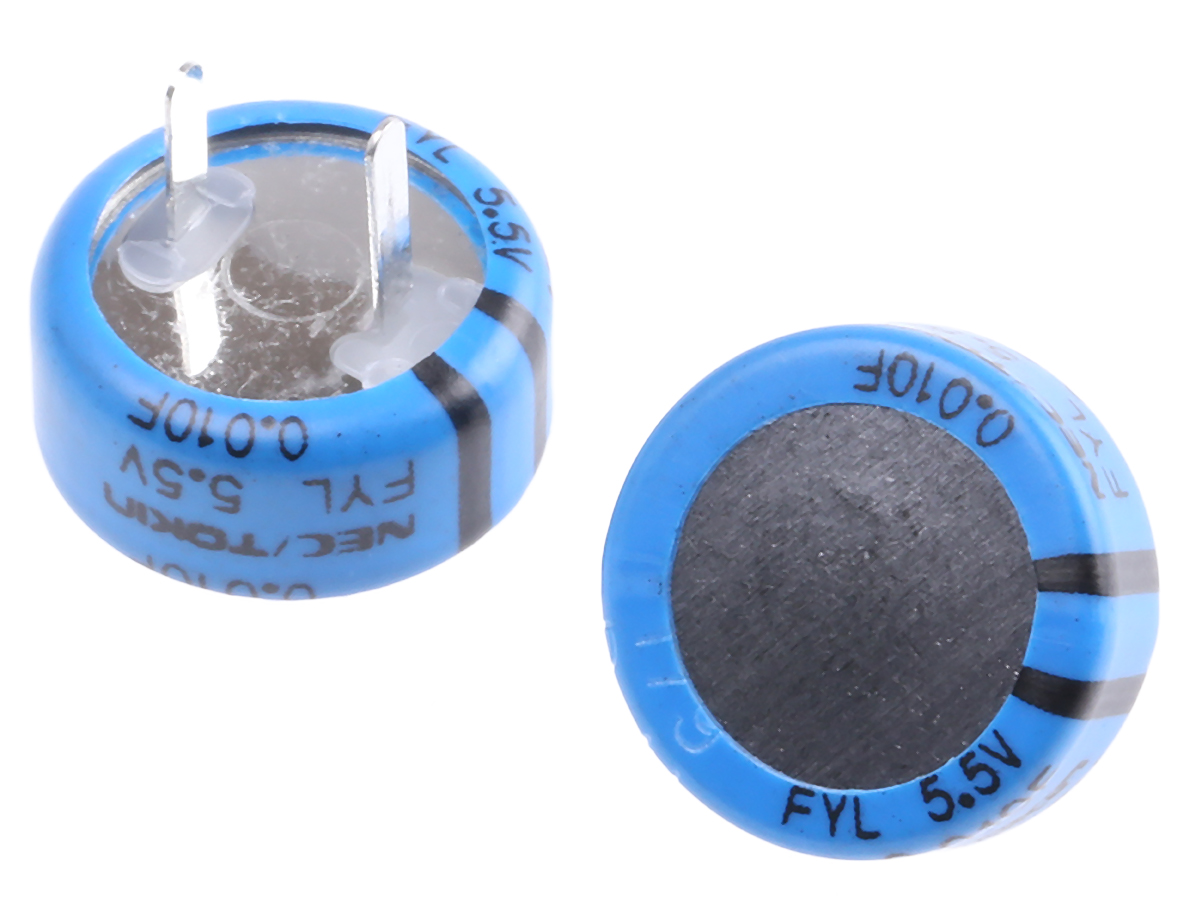 KEMET 10 mF Supercapacitor -20 to 80 % Tolerance, Supercap FY 5.5V dc, Through Hole