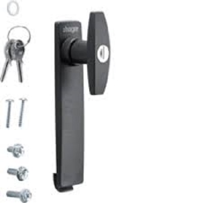 Hager Black Steel Locking Handle, T-Handle