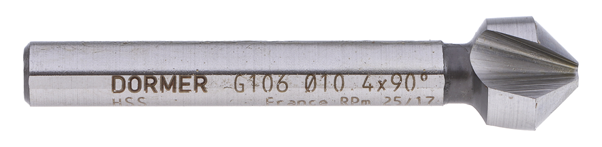 g106104 Dormer High Speed Steel Drill Bit, 10.4 mm Head, 3 Flute(s), 90 °, 1 Piece(s)