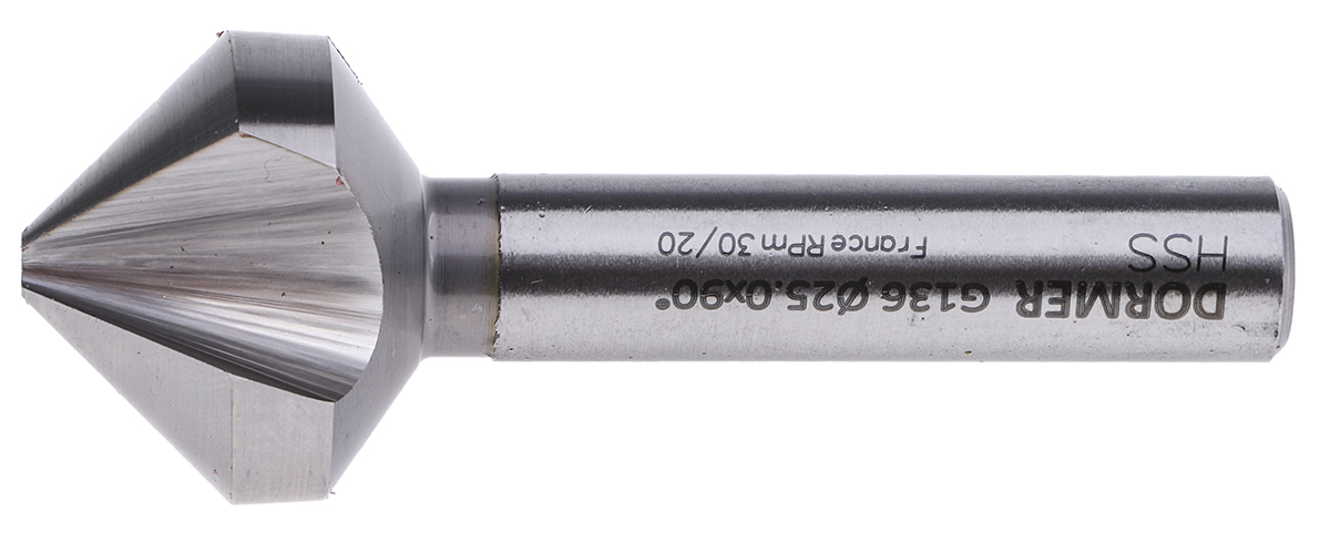 g136250 Dormer HSS Drill Bit, 25 mm Head, 3 Flute(s), 90 °, 1 Piece(s)
