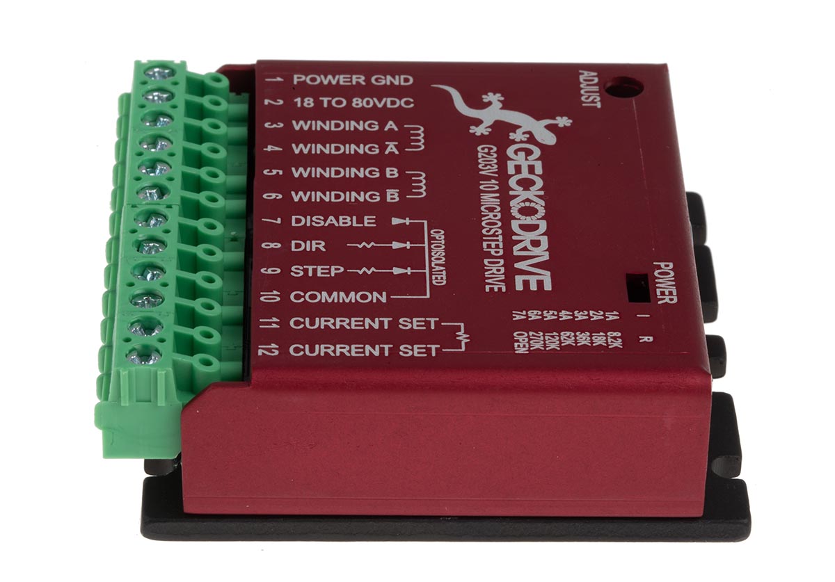 g203v Geckodrive 0.01 kW Stepper Motor Controller, 80V dc, 2 Phase, 7A